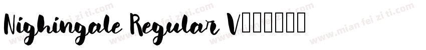 Nighingale Regular V字体转换